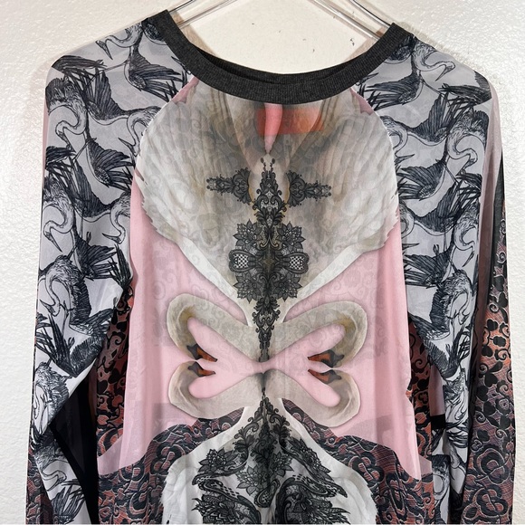 CLOVER CANYON Swan long sleeve top - Picture 2 of 7